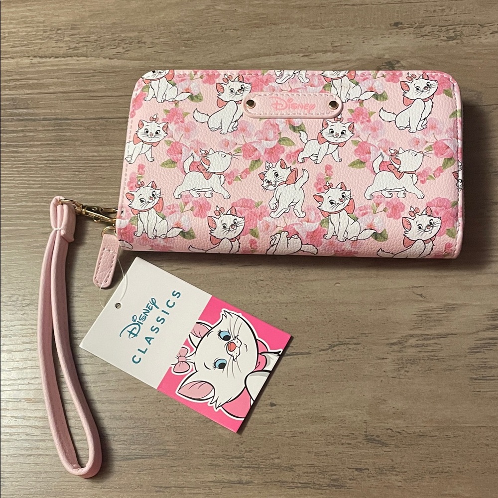 Disney Pink Marie Cat Wristlet Wallet - Picture 2 of 6
